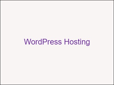 Wordpress Hosting